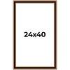 PosterPalooza | Weathered Gold Picture Frame - UV Acrylic, Foam Board Backing, Hanging Hardware - 2 of 4