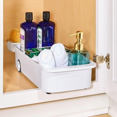 The Lakeside Collection Kitchen Storage Caddy with Adjustable Dividers and Wheels - — фото 4