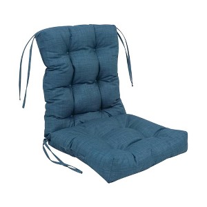 Blazing Needles, 18-inch by 38-inch Spun Polyester Solid Outdoor Tufted Chair Cushion - 1 of 2