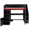 Whisen Twin Size Gaming Loft Bed with Desk and Ample Storage, Durable and Safe - 4 of 4