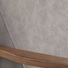 Buylateral Bianca Mid Century Modern Solid Wood Accent Chair Faux Leather - 2 of 4