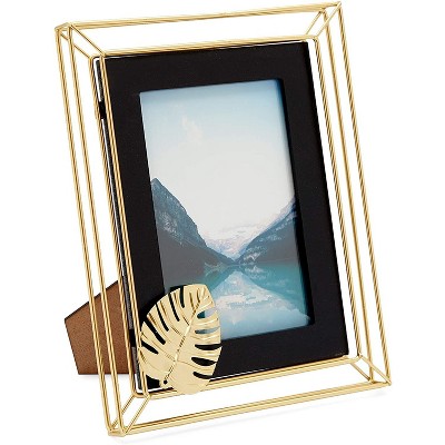  Farmlyn Creek Gold Metal Picture Frame Photo Frame for 4x6 Inch Photos (6.7 x 8.7 in) 