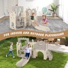 Infurnic Baby Activity Gyms, Kids Playset with Slide and Swing, Indoor, Outdoor Activity Center, Easy Assembly, Multicolored, 83.9"*71.3"*43.4" - 4 of 4