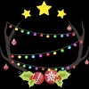 Junior's Design By Humans Christmas Deer By Reivchan T-Shirt - 2 of 3