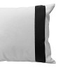 Versailles Valentina Ultra Soft Plush Decorative Throw Cushion Black/White - 2 of 4