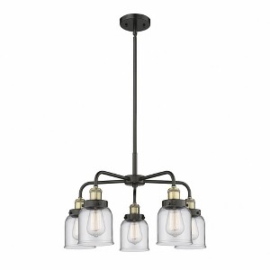 Bell - 5 Light Stem Hung Chandelier In Art Deco Style-14.75 Inches Tall and 23 Inches Wide - 1 of 1