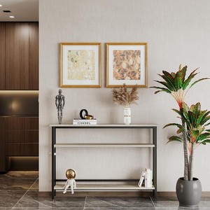 Coucheta 34 inch Slim Sofa Table, 2 Tier Narrow Console Table with Adjustable Shelf, Space Saving Behind Couch Table for Living Room Entryway - 1 of 4