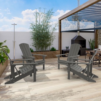 Sonkuki 4-Pack Recycled Plastic Wood Adirondack Chair