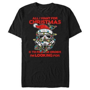 Men's Star Wars: A New Hope Find Droids for Christmas T-Shirt - 1 of 4