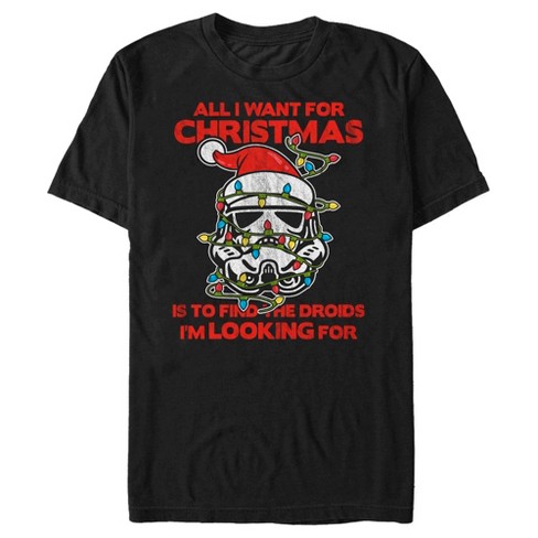 Men's Star Wars: A New Hope Find Droids for Christmas T-Shirt - image 1 of 4