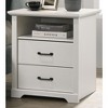 Gulches 2 Drawer Nightstand with Open Top Shelf, USB-A and USB-C Ports, Black Metal Handles 35LBS Top Capacity - 2 of 4