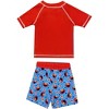Sesame Street Elmo Baby Pullover Rash Guard and Swim Trunks Outfit Set Infant to Toddler - 2 of 4