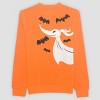 Adult The Nightmare Before Christmas Jack Skellington Fleece Sweatshirt - Orange - 2 of 4