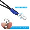 Unique Bargains Braided Wrist Polyester Keychain Wallets Badge Lanyard with Hook - 4 of 4