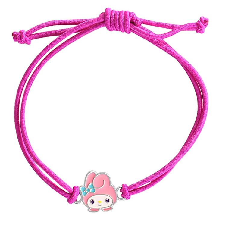 Sanrio Hello Kitty Cord Bracelet 3-Piece Set with Kuromi, My Melody Charms, Officially Licensed, 4 of 7