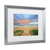 Trademark Fine Art - Beata Czyzowska Young Beach Walk Matted Framed Art - 3 of 4