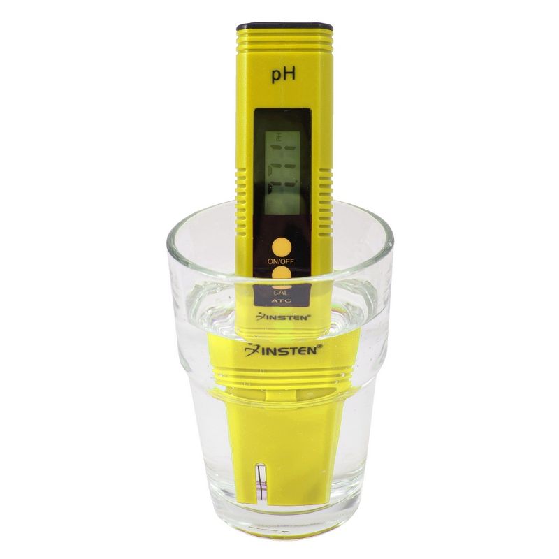 Insten - Digital pH Meter Tester Pen for Water Hydroponics, High Accuracy, Pocket Size, 0-14 pH Measurement Range, 2 of 10