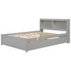 YOOCOZZ Full Size Platform Bed with Trundle and Bookcase - 4 of 4