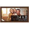PosterPalooza | Photo Size Simple Brown Picture Frame - UV Acrylic, Foam Board Backing, Hanging Hardware - 2 of 4