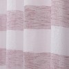 Kate Aurora Seaside Chic Cabana Metallic Striped Fabric Shower Curtains - 2 of 4