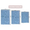 Bell Flower Collection Tufted Bath Rugs, Extra Soft and Absorbent, Non-Slip Bath Mats, Machine Washable Bath Mats, and Tub, 3 Piece Set, Sky Blue - 3 of 4