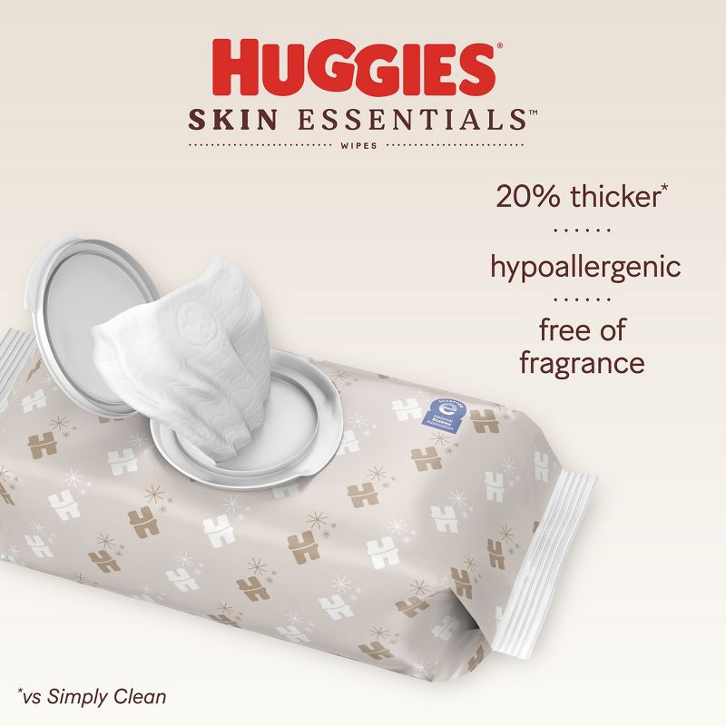 Huggies Skin Essentials Baby Wipes, 2 of 9