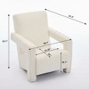 Hyleory 29.1'' Modern Accent Chair, Upholstered Lamb Fleece Adirondack Armchair for Living Room Makeup Room Bedroom - 4 of 4