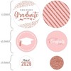Big Dot of Happiness Rose Gold Grad - 2026 Graduation Party Giant Circle Confetti - Party Decorations - Large Confetti 27 Count - 2 of 4