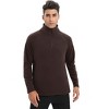 Coolmee Men's Quarter Zip Polar Fleece Jacket Long Sleeve Half Zip Pullover Sweaters Thermal Golf Sweatshirt - 2 of 4