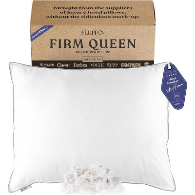 FluffCo Down & Feather Classic Hotel Pillow