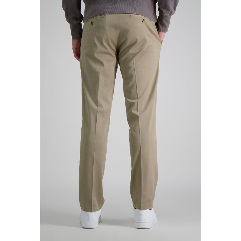 Haggar Men's Iron Free Premium Khaki Straight Fit Flat Front Pant, 4 of 9