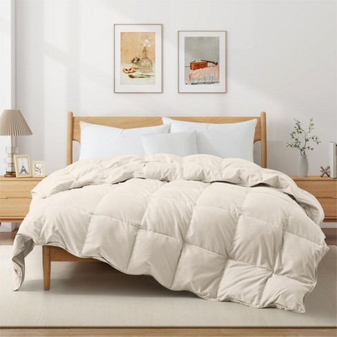 Peace Nest White Goose Down Comforter Duvet Insert Soft 360 Thread Count Fabric - image 1 of 4