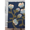 Megan Galante Blue Perennial Shower Curtain Blue - Deny Designs: Polyester Microfiber, Botanical Pattern, Machine Washable - 2 of 4