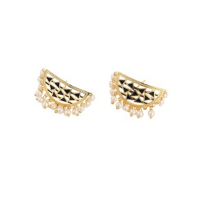 SOHI Women's Navy Blue The Hafsa Stud Earrings - 1 of 4