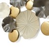 LuxenHome Modern Multi-Color Abstract Metal Wall Art, 45.7" W Contemporary Home Decor Off-White - 3 of 4