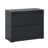 Lateral File Cabinet 2 Drawer with Lock, Lockable Metal Filing Cabinet for Home Office, File Storage Organizer for Letter/Legal/A4 Files–The Pop Home - 4 of 4