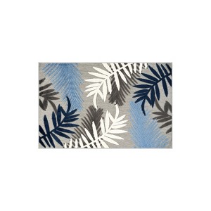 World Rug Gallery Evora Palm Frond Indoor/Outdoor Area Rug - 1 of 4
