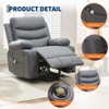 Lift Recliner Chair with Massage & Heat, Oversized Power Recliners, Home Theater Seat with 2 Cup Holders Side, Glider Reclining Single Sofa Chair - 3 of 4