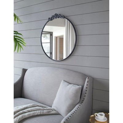 NicBex Baroque Inspired Mirrors, Wall Mirror Farmhouse Wall Mounted Mirror for Bathrrom Bedroom Living Room, Gold/Black