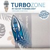Bartnelli Cotton 51"x19" Ironing Board Cover, Scorch-Resistant, Park & Turbo Zone, Beige Leaves - 3 of 4