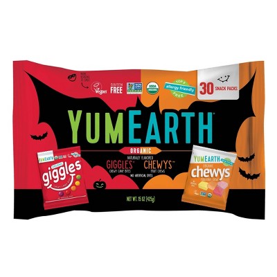 YumEarth Halloween Giggles & Chewys Candies - 15oz/30ct