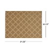 Gulches Versatile Natural Brown Area Rug - Indoor & Outdoor Use, 100% Polypropylene, 63" x 84" - Effortless Elegance - 3 of 4