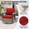 EAGLE PEAK Classic 4-Piece Patio Chair Set, 360° Swivel Rocking Chairs with Thick Cushions, All-Weather Wicker Outdoor Lounge Gliders - 4 of 4