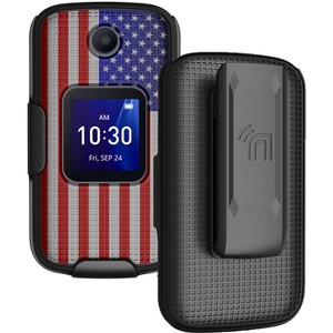 Nakedcellphone Case and Belt Clip Holster for Alcatel Go Flip 4, TCL Flip Pro - 1 of 4