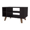 FM FURNITURE Bouse Coffee Table with Open Storage,Wengue - 3 of 4