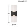 Possini Euro Design Possini Euro Tux 18" High Black and White LED Outdoor Wall Light - 4 of 4