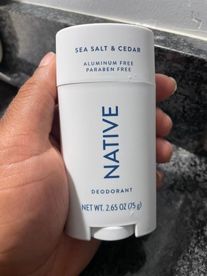 Native Solid Deodorant for Men & Women - Sea Salt & Cedar