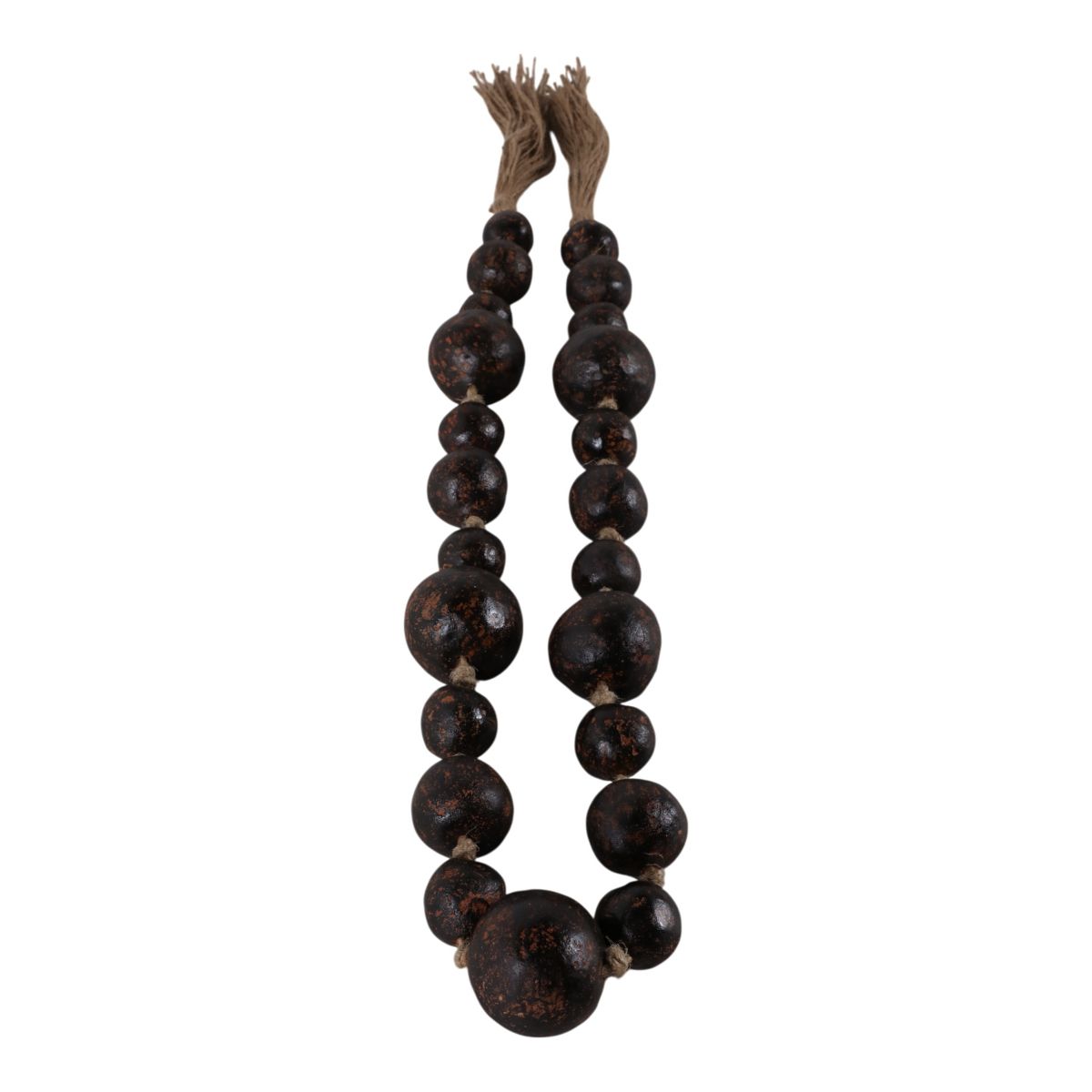 Terracotta Bead Garland with Jute Tassels for Home Decor - Decorative Accent for Bathroom, Office Desk, and Living Room Décor - thumbnail 9