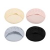 Unique Bargains Women's 4 Colors Soft Fabric Breathable Five Toes Forefoot Pads Black Pink Gray Beige 8 Pairs - 4 of 4