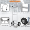 Heavy Duty Hand Truck Aluminum Dolly Cart 550 lbs Capacity With 10" Rubber Wheels - 3 of 4